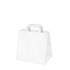 Papírové tašky 26x17 x 25 cm bílé, 50 ks