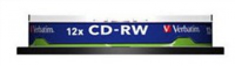 VERBATIM CD-RW 80 8-12x spindl 10pck/BAL