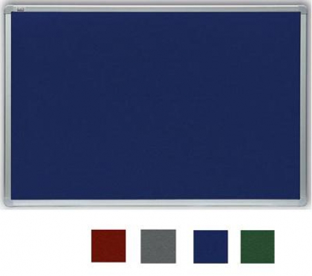 Filcová modrá tabule v hliníkovém rámu 60x90 cm
