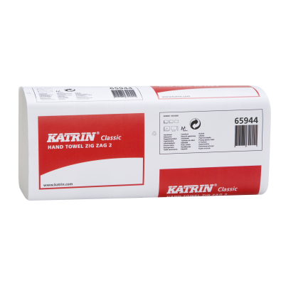 Papírové ručníky Z-Z Katrin 65944, 150 ks 2-vrstvé, bílé