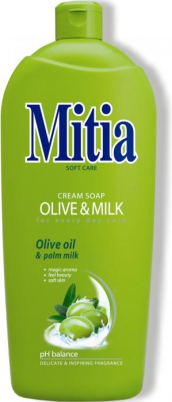 Mitia tekuté mýdlo Olive&Milk 1l náplň