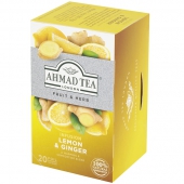 Čaj Ahmad Tea Lemon&Ginger 20 sáčků