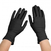 Rukavice latex černé "XL" nepudrované, 100ks