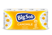 Toaletní papír Big Soft Camomile 3-vrstvý, celulóza, 8 rl