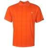 Polokošile Dunlop Checked Polo pánská oranžová - L