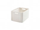 Box úložný RATTAN 43,6x33x23cm (L), STYLE2, PH KRÉM