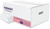 Papírové ručníky Harmony Professional 157 ks 2-vrstvé, bílé