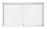 Horizontální magnetická vitrína s posuvnými dveřmi 141x 70 mm (12xA4)