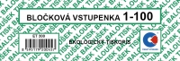 Bločkové vstupenky 1 - 100 čísel ET300