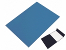 Odkládací mapa papírová recykl. s jednou chlopní - modrá
