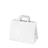 Papírové tašky 32x17 x 25 cm bílé, 50 ks