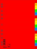 rozlišovač PP, abecední A-Z, A4 - Donau, 16 listů, mix barev