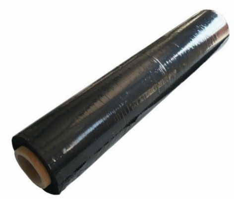 Balící fólie stretch  23µm x 500mm - černá