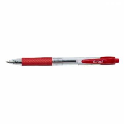 Kuličkové pero D.RECT 294, červená barva