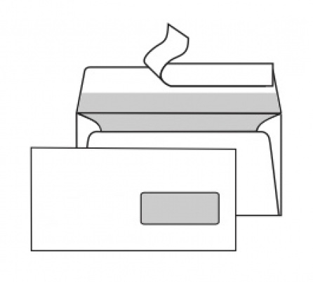 Obálky ELCO C6/5 (DL) s oknem vpravo, samolepicí s páskou, 500ks Obálky ELCO C6/5 (DL) s oknem vpravo, samolepicí s páskou, 500ks