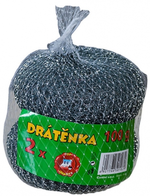 Drátěnka kovová - pozinkovaná 50 g, sada 2 ks