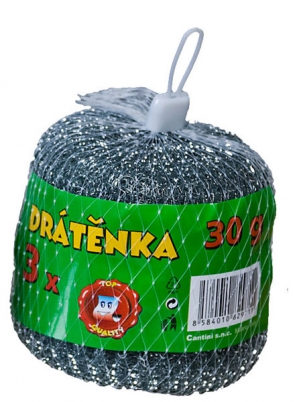 Drátěnka pozinkovaná 30 g, sada 3 ks v síťce