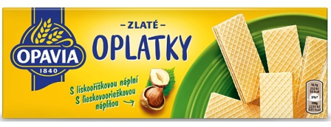 Opavia Zlaté oplatky lískooříškové 14x146g