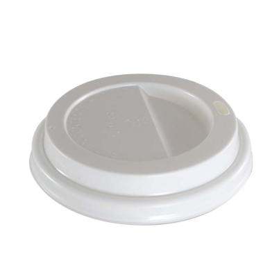 Víčko bílé na kraft kelímky Ø 80 mm, 50 ks