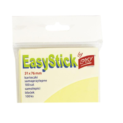 Bloček samolepicí žlutý 51 x 76 mm, 100 listů Bloček samolepicí žlutý 51 x 76 mm, 100 listů
