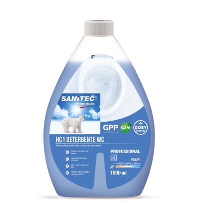 SANITEC HC1, WC čistič, superkoncentrát, 1 l