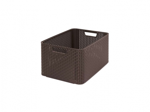 Box úložný RATTAN 43,6x33x23cm (L), STYLE2, PH HN