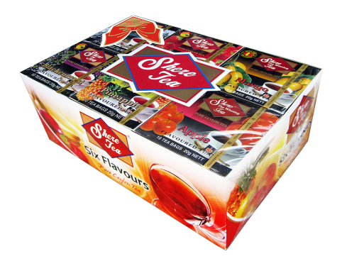 Čaj Shere Tea Black  Flavoured Envelope Tea Bag Gift Pack, 2gx60x10