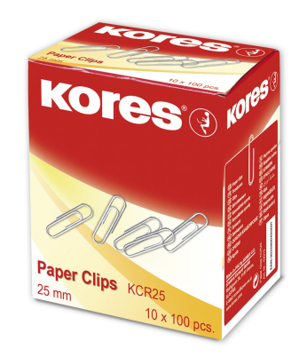 Kancelářské sponky Kores 50 mm, 100 ks