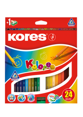 Pastelky Kores trojhranné - 36 ks