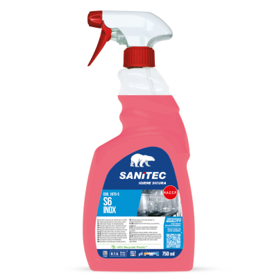 SANITEC S6 INOX odmašťovací čistič na nerez, měď, hliník a mosaz, 750 ml