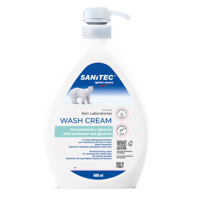 Sanitec Wash Cream, hydratační krém, 600 ml