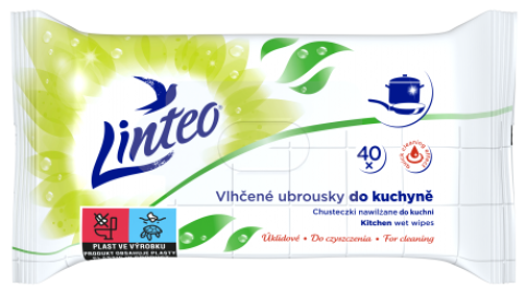 Vlhčené ubrousky Linteo kuchyň, 40 ks