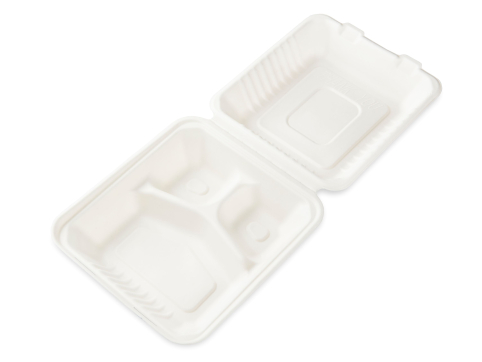 Menu box EKO cukrová třtina 3-dílný 235 x 227 x 80 mm, 50 ks Menu box EKO cukrová třtina 3-dílný 235 x 227 x 80 mm, 50 ks