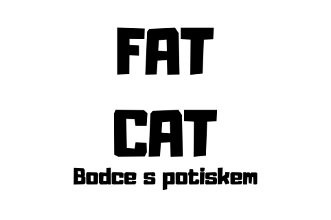 Bodce 15 cm, Potisk FAT CAT 250 Ks