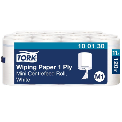 Papírová utěrka Tork 100130 midi 1 vrstvá, bílá