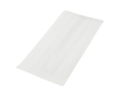 Papírový sáček bílý nepromastitelný 150+80x235, 1000 ks
