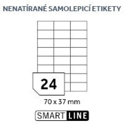 Samolepící etikety Labelmax, 24 etiket, 70 x 37 mm