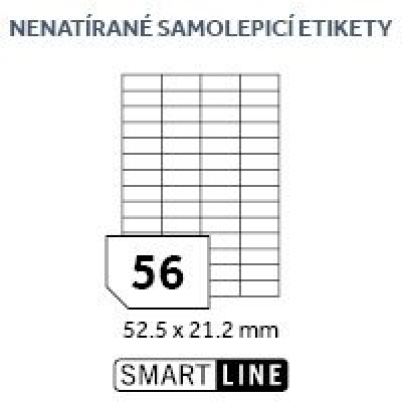 Samolepící etikety Labelmax, 52 etiket, 52,5 x 21,2 mm