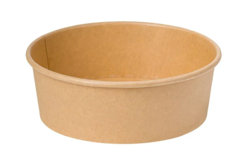 Papírová salátová miska Kraft 1300 ml Ø 185 mm, 50 ks