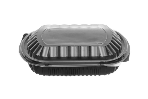 Menu miska PP 1dílná s transparentním víčkem 1200 ml, 50 ks