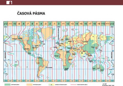 časová pásma mapa Mapa světa a časová pásma A6, (1 dvojlist)   Papir.cz   kancelář  časová pásma mapa