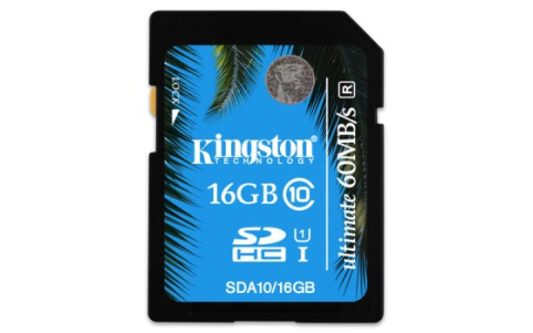 KINGSTON 16GB SDHC Class 10 UHS-I Ultimate 233x Flash Card (60MB/s red, 35 MB/s write)