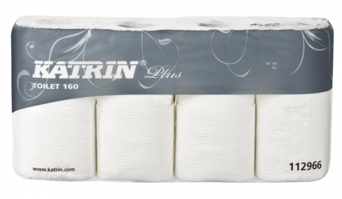 Toaletní papír Katrin Plus 112966, 2 vrstvý, super bílý, 100% celuloza