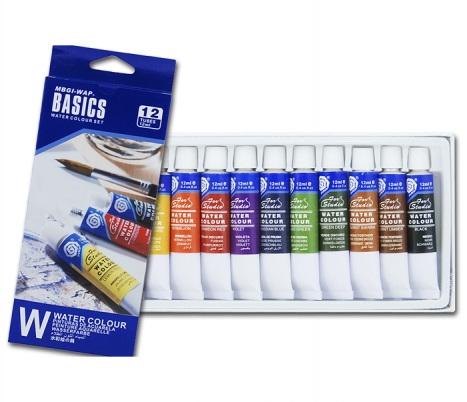 Barvy aquarelové sada 12 barev 12ml