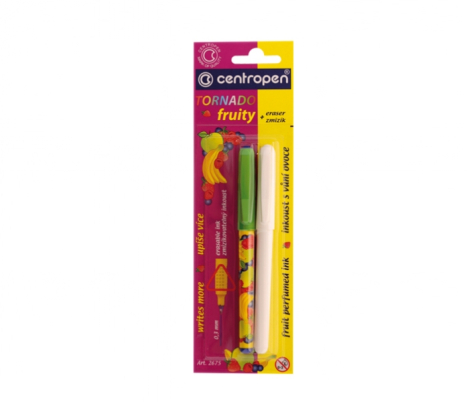 Popisovač CENTROPEN Tornádo + zmizík 2675/2 FRUITY