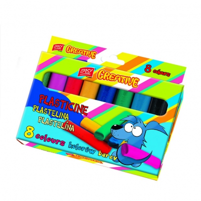 Plastelína EasyCreative 8 barev,128g