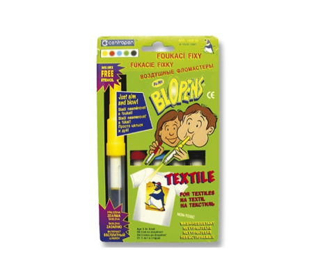 Foukací fixy CENTROPEN 1539/5 sada na textil Foukací fixy CENTROPEN 1539/5 sada na textil