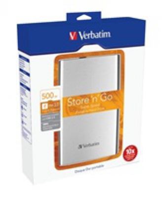 Akce!!! VERBATIM HDD 2.5" Store 'n' Go 500GB USB 3.0, silver 