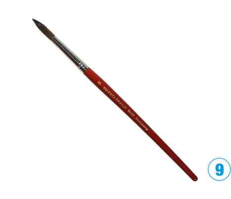Štětec kulatý č.  9   