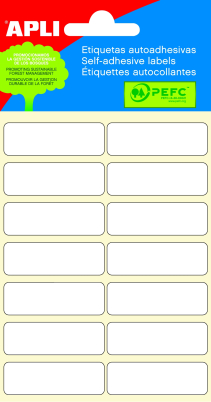 Samolepící etikety, malé balení ,13x40,84ks bílé - APLI